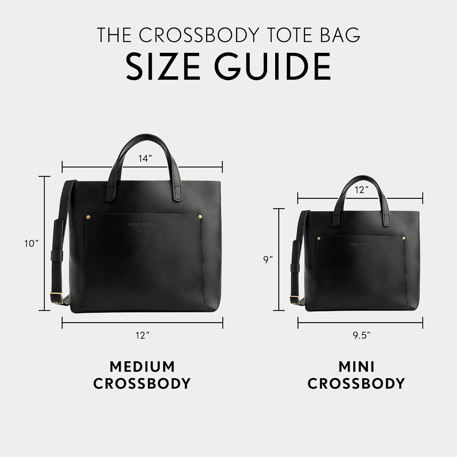 Portland Leather Goods Medium Crossbody Tote for Women – Handmade from the Finest Full-Grain Hides | Handmade - Image 6