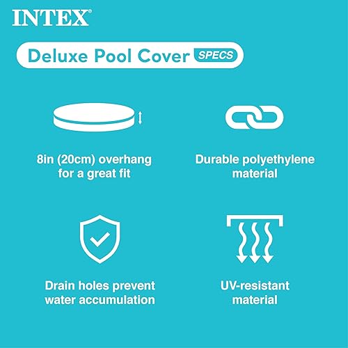 Miniatura 3 de Intex Deluxe - Funda protectora redonda para alberca de 18 pies