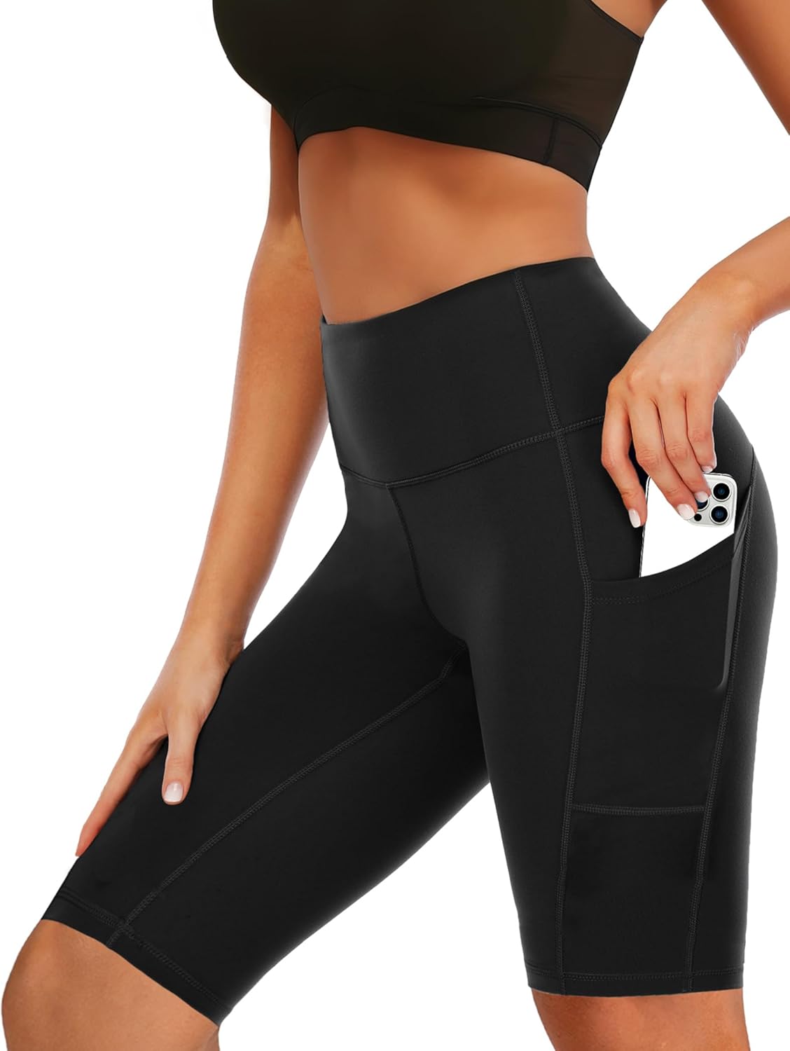 Buauty Women's 3''/7''/9''12 Swim Shorts High-Waisted Board Shorts with Pockets UPF50+ Quick Dry Beach Swimsuit Shorts - Image 2