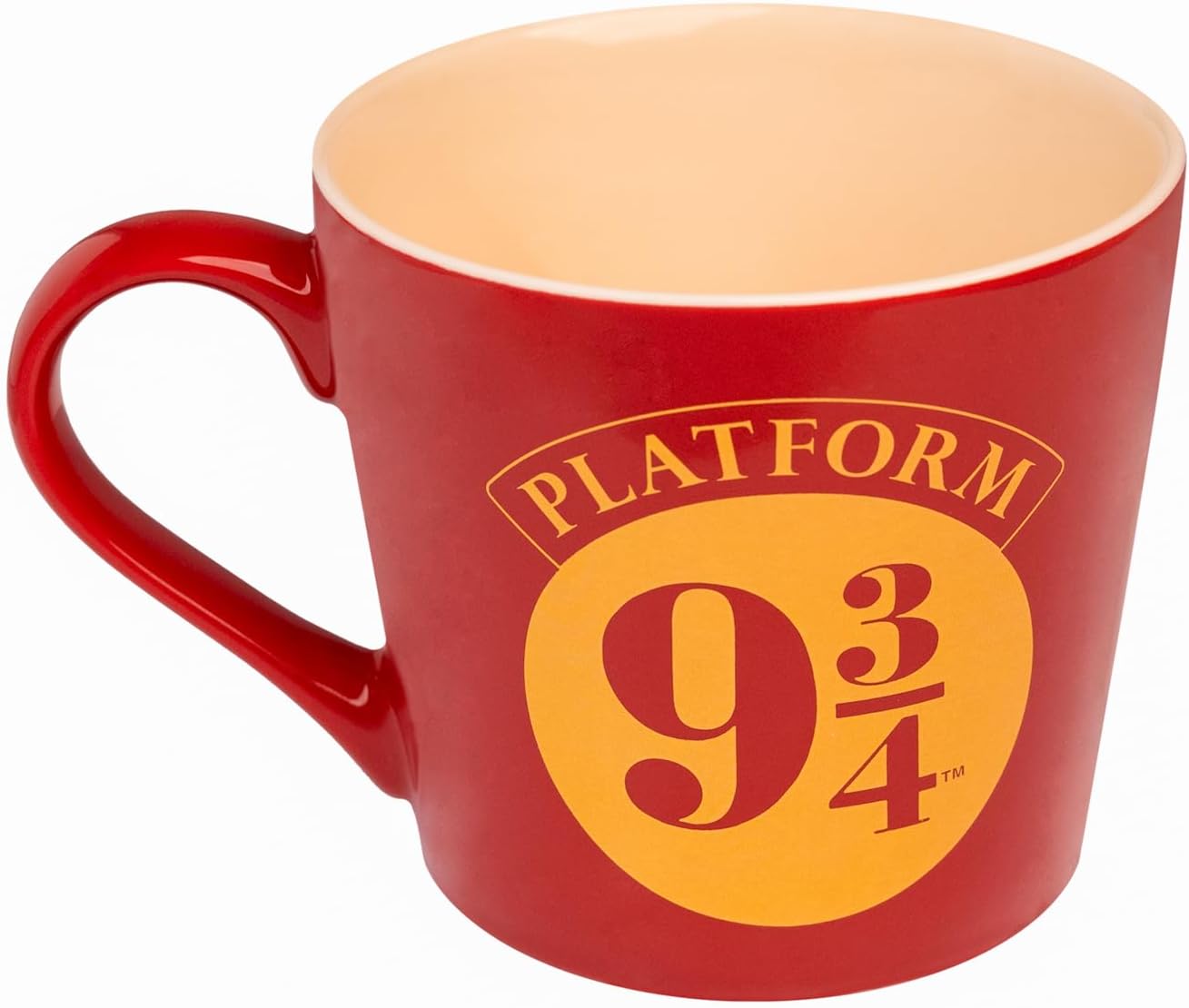 Grupo Erik Harry Potter Platform 9 3/4 444 ml Ceramic Coffee Mug - Red, Modern Style, Reusable, Lightweight, Ideal Gift for Christmas, Birthday, Friendship Day, Mother's Day, Father's Day