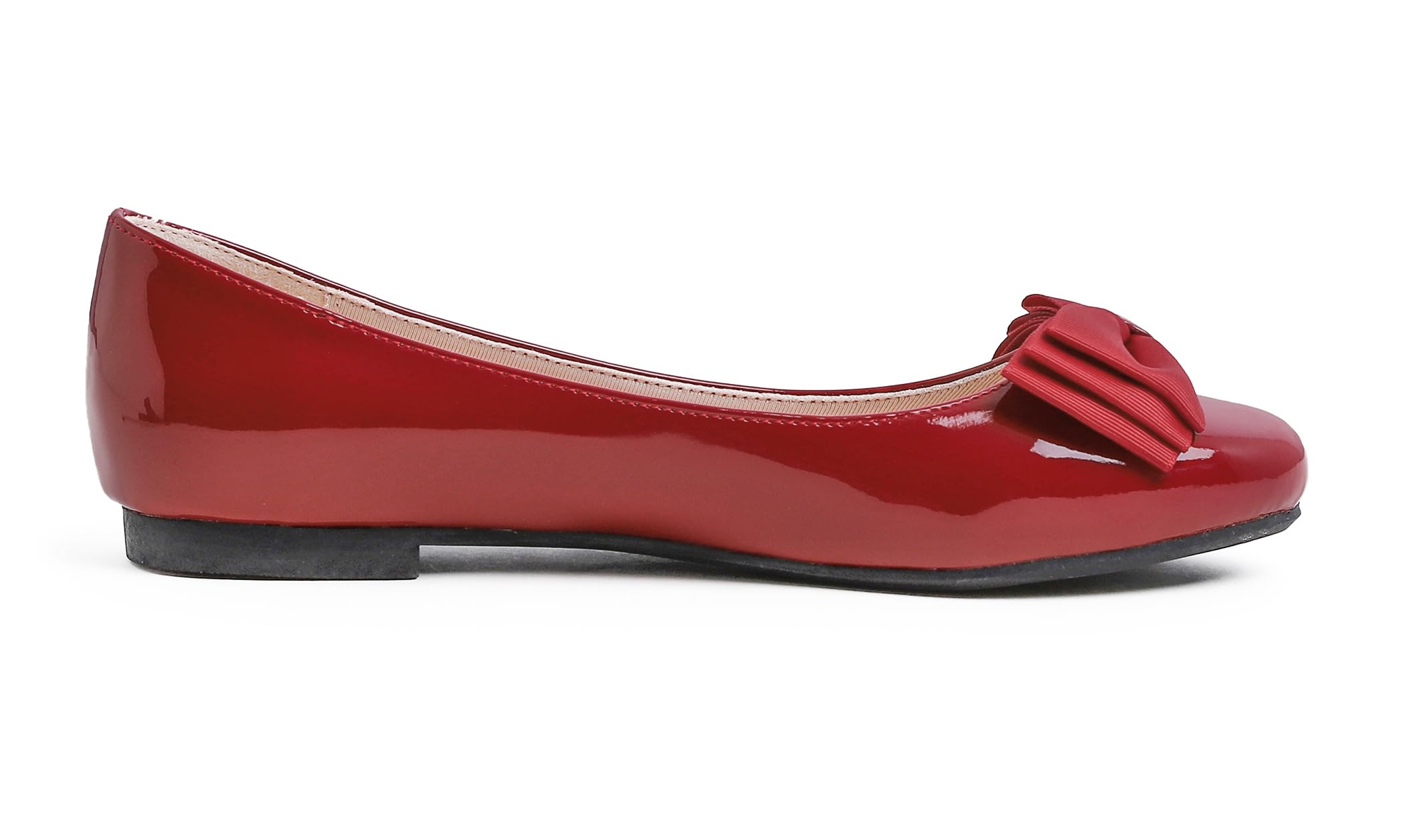 Feversole Women's Fashion Bow Round Toe Ballet Flat,Ballerine à Bout Rond à Mode nœud Papillon Femme