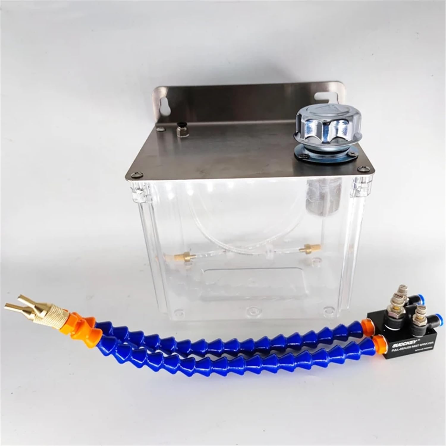 1pc Machine Tool Pneumatic Sprayer Engraving Double-Headed Spray Cooling Drilling Multi-Head(with Magnet)