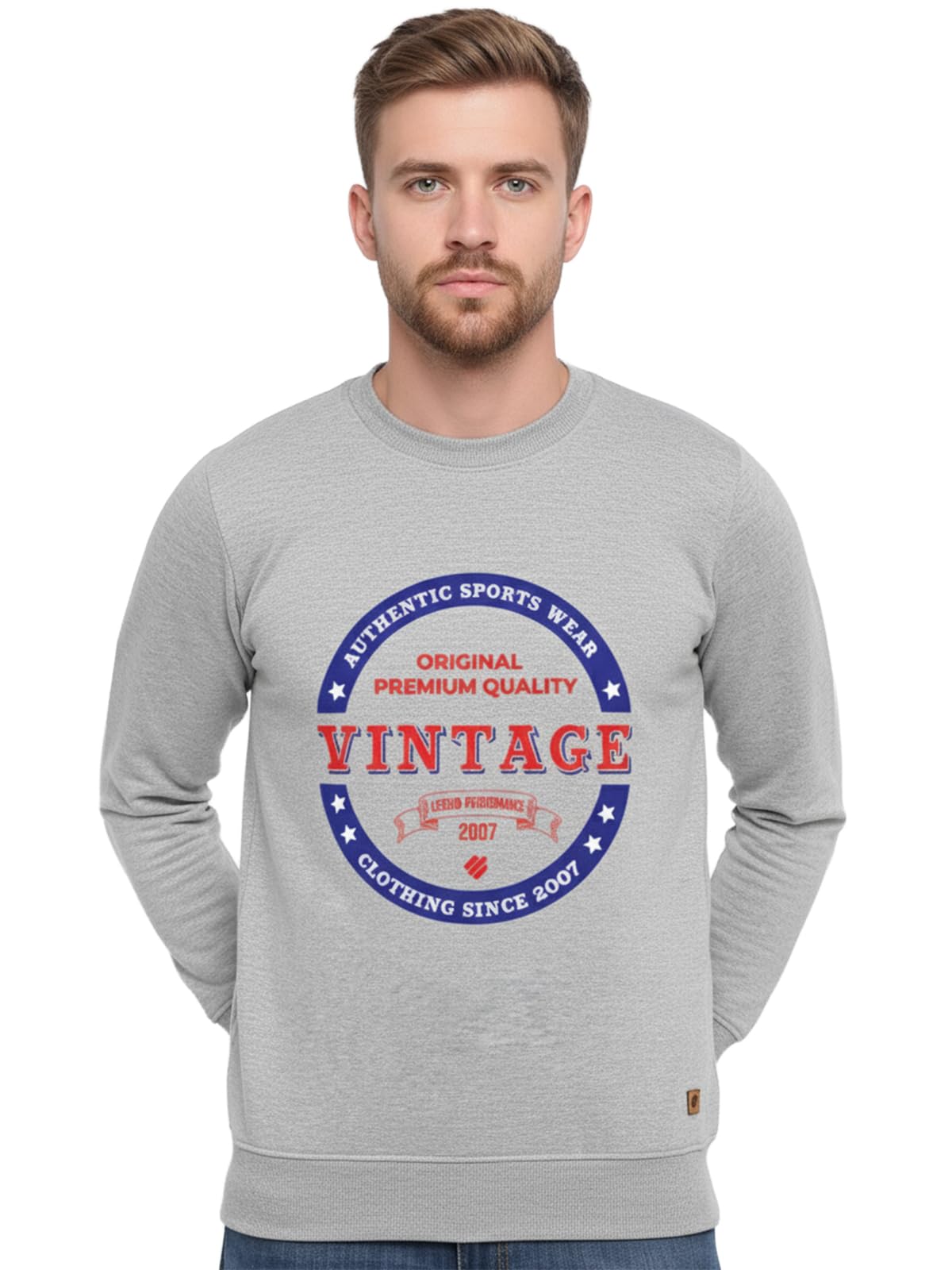 Men's Super Soft Cotton Regular Fit Full Sleeve Sweatshirt | Pocket on Each Side | Style - 9001/9004