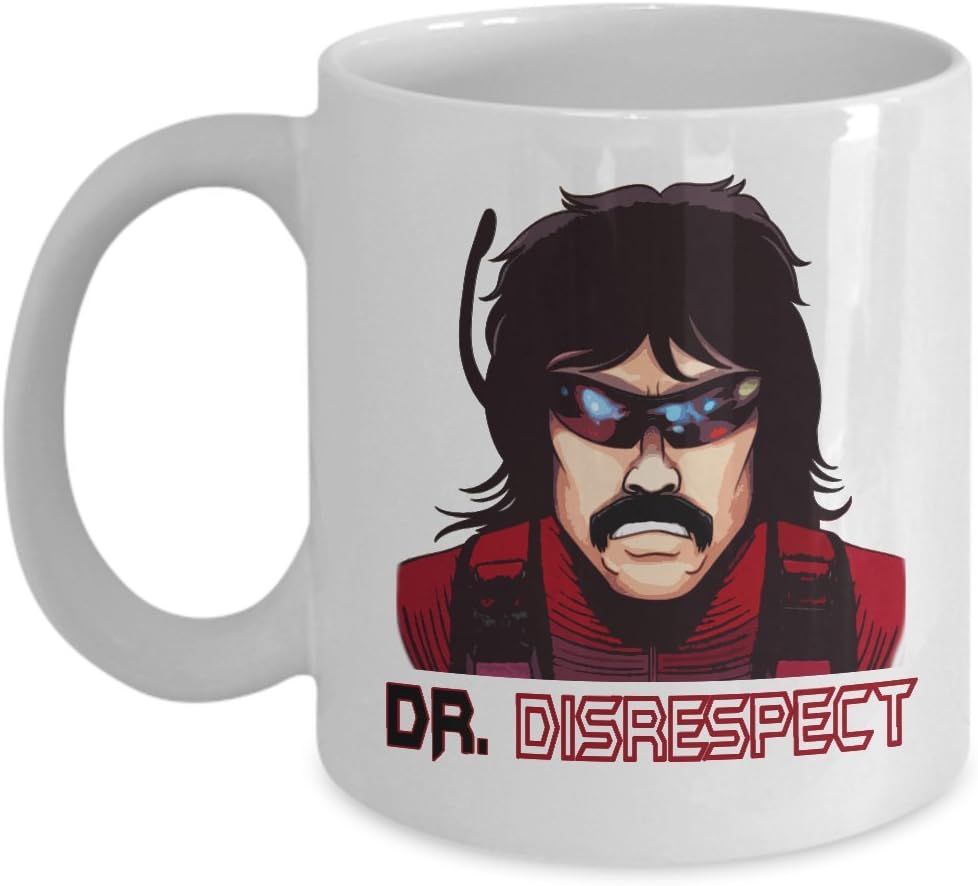 Dr Disrespect DRDISRESPECT Mug Funny Gaming Streamer Coffee Mugs Best Birthday Christmas Father's Day Gifts for men boy daddy