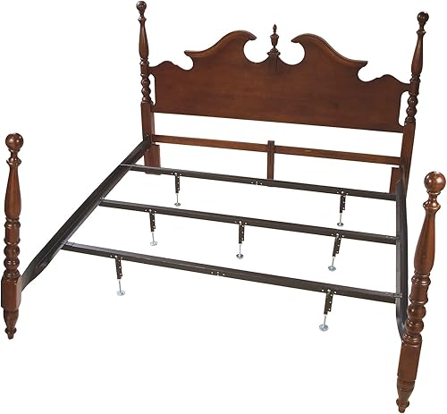 Miniatura 19 de Base de cama resistente de alta calidad de 9 patas con soporte central para juegos de somier y colchón, fabricado en Estados Unidos, tamaño King