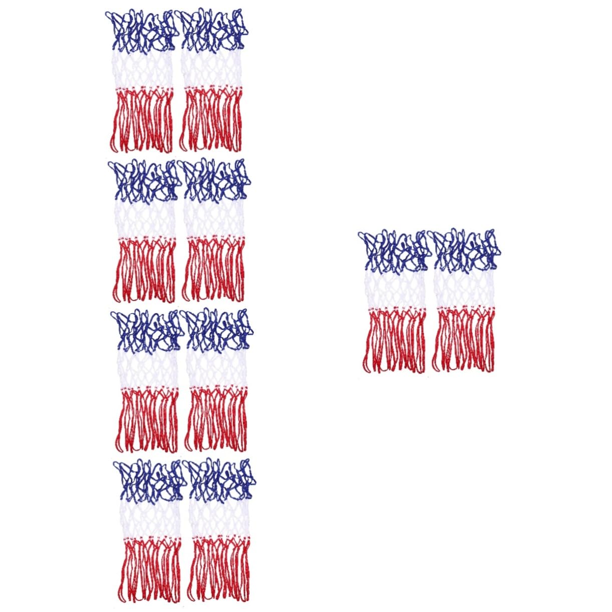 VANZACK 5sets Professional Basketball Net Basketball Shot Net Nylon Material Heavy Duty Game 2pcs*5