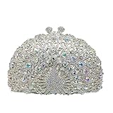 Gewicht: Das Nettogewicht der Handtasche beträgt 0,6 kg, was etwa 0,6 kg beträgt. Es könnte ein wenig schwer sein, weil es voller Diamanten ist. Mit hochwertigem massivem Metallrahmen