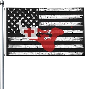 US And Tonga Terrain Map Flag 3x5 Ft Outdoor Flags Banner Double-Sided Decorative Flag Durable Polyester Home Yard Funny Flags