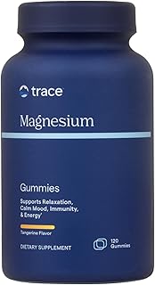 Trace Minerals Magnesium Gummies -Supports a Calm Mindset - Magnesium Chewables for Kids & Adults - Bone, Digestion, Heart Health & Immune Support - Tangerine Flavor - 120 Count (120 Servings)