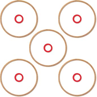 16010-883-015 Carburetor Bowl Gasket Kit Compatible with Honda, 5 Pcs | Carburetor Gasket for Honda Gcv160 Gcv190 G150 G200 G300 G400 Gc135 Gc160 Gc190, Durable Lawn Mower Parts Carburetor Parts