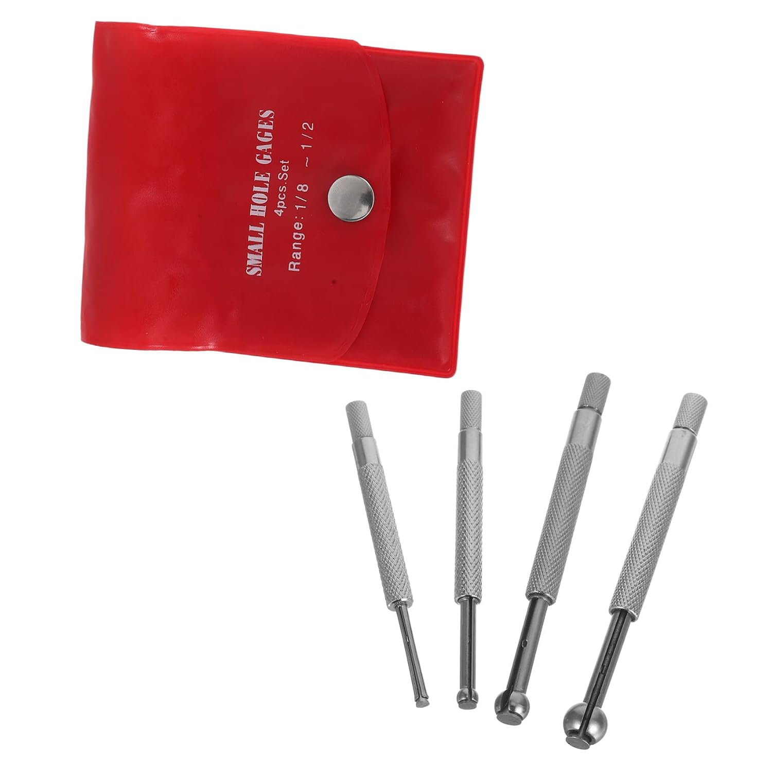 4pcs Adjustable Telescoping Bore Gauge Set Precision Internal Diameter Measuring Tools for Small Hole Inspection Material Versatile Range for Accurate Thread and Gap Measurement