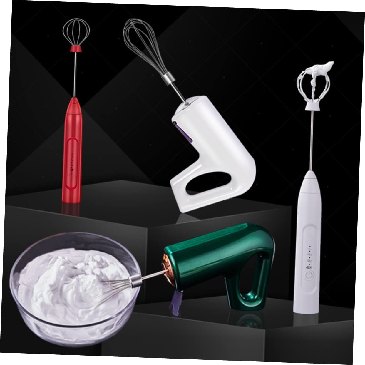 Unomor Handheld Electric Egg Mixer High-power Whisk for Effortless Egg Beating Cream Whipping and Cake Mixing Baking and Cooking Easy to Use and Flexible Design