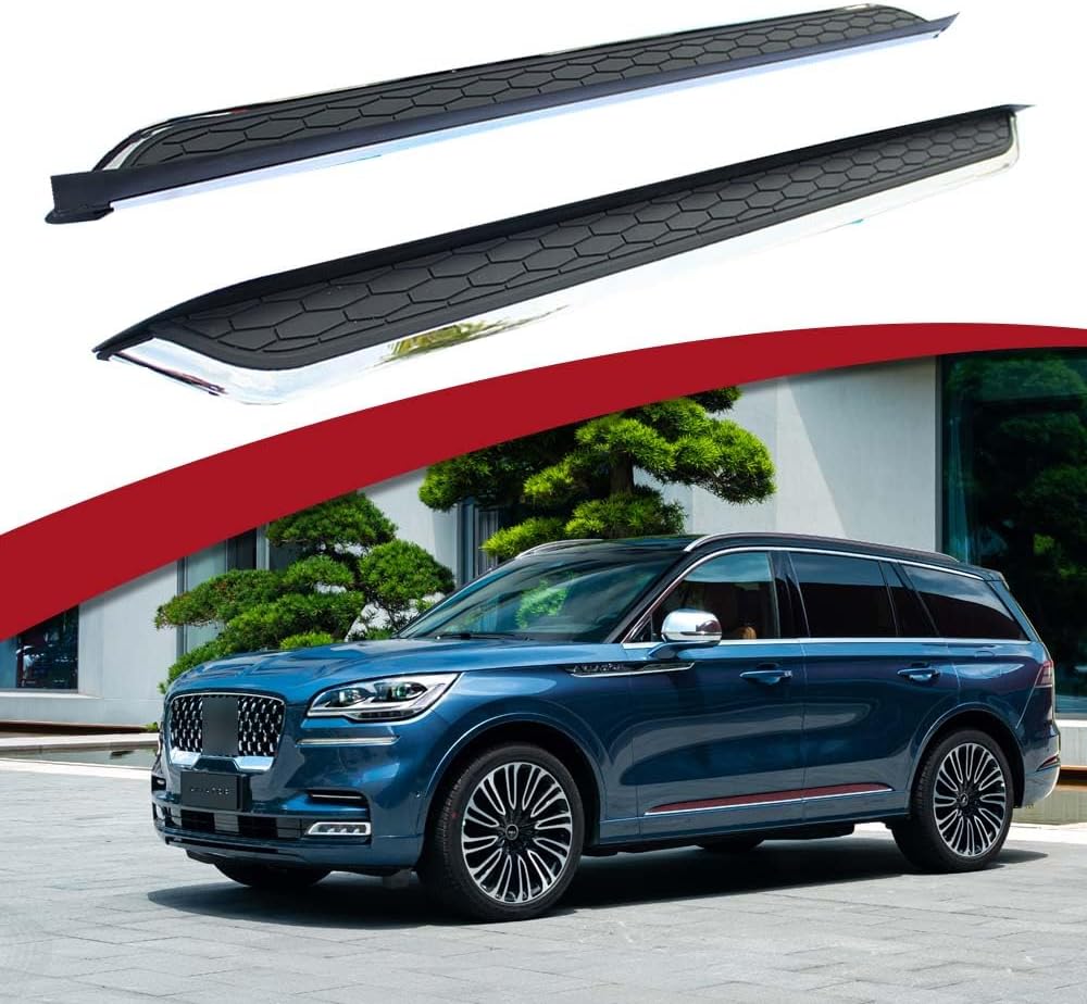 Fixed Running Board Side Step Fit for 2022 2023 Lincoln Aviator Nerf Bars Accessories 1Pair w/Brackets