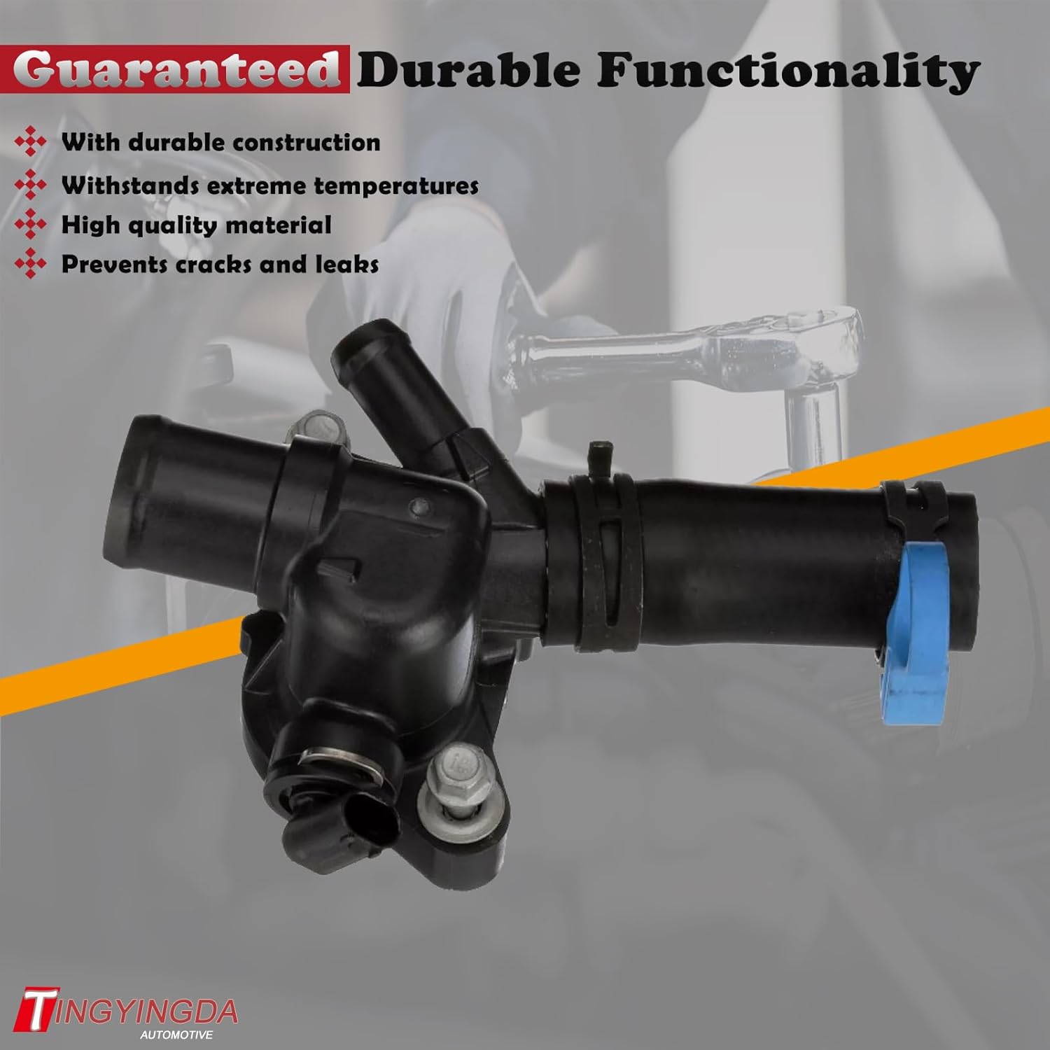Engine Coolant Hose Connector Thermostat Housing Water Outlet Flange Compatible with Cadillac 13-19 ATS / 16-18 CT6 / 14-19 CTS - for Chevrolet 17-23 Camaro / 15-22 Colorado - for Gmc 15-22 Canyon