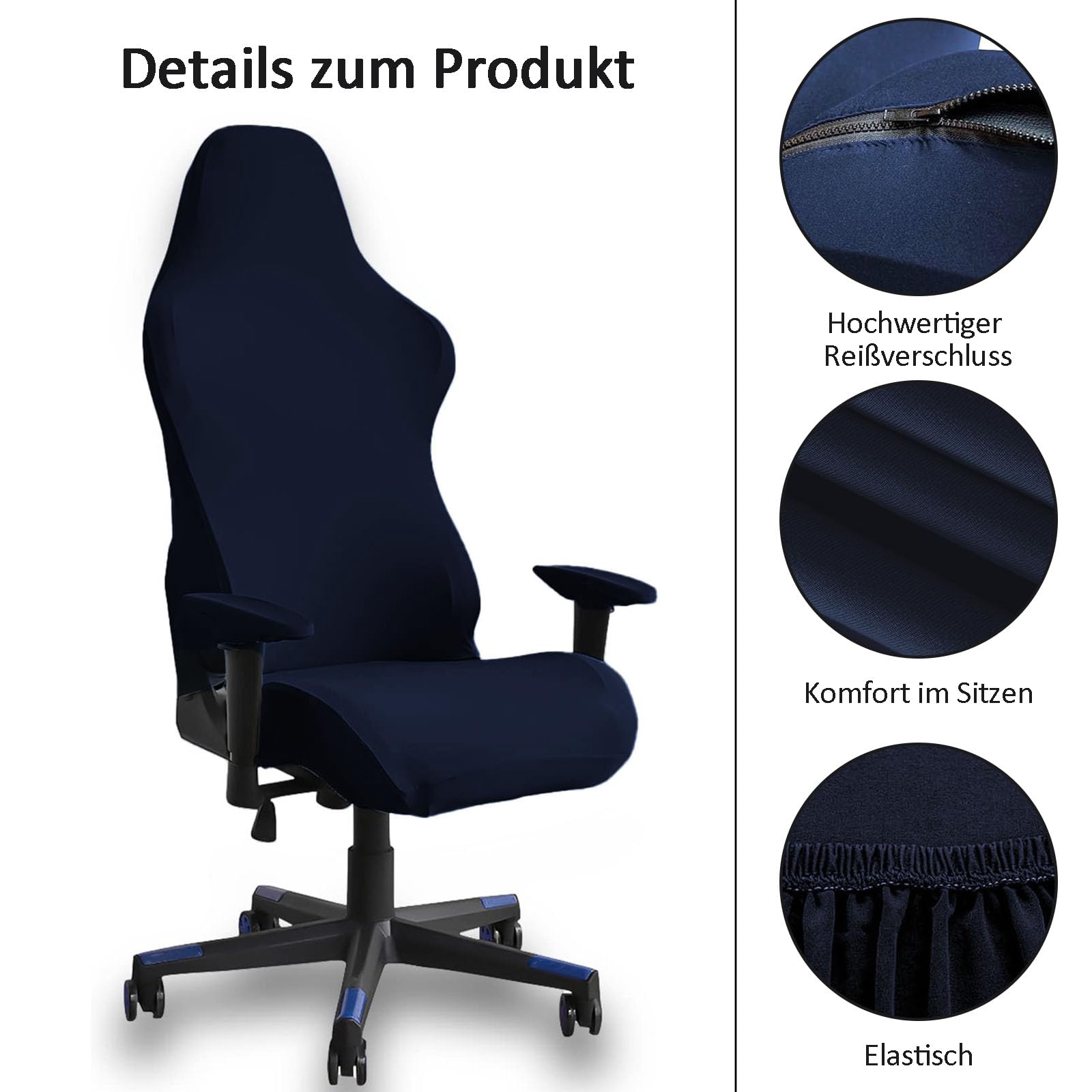 Gaing Chair Covers Slipcovers, Stretchable Elastic Coputer Chair Seat