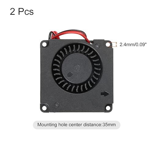 Vista 11 de MECCANIXITY Ventilador de enfriamiento sin escobillas DC 4010 1.575x1.575x0.394 in turbina Turbo doble rodamiento de bolas soplador de flujo