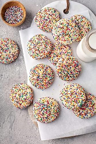 Rainbow Nonpareil Sprinkles - 1.8 Pounds - Non-Pareil Topping for Ice Cream - Valentines Day Bulk Rainbow Sprinkles For Cookies, Cupcakes, Cake Decorating - Thumbnail 6