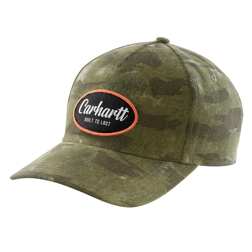 Carhartt Gorra de camuflaje para hombre con parche gráfico., Basil Blind Fatique Camo, Talla única