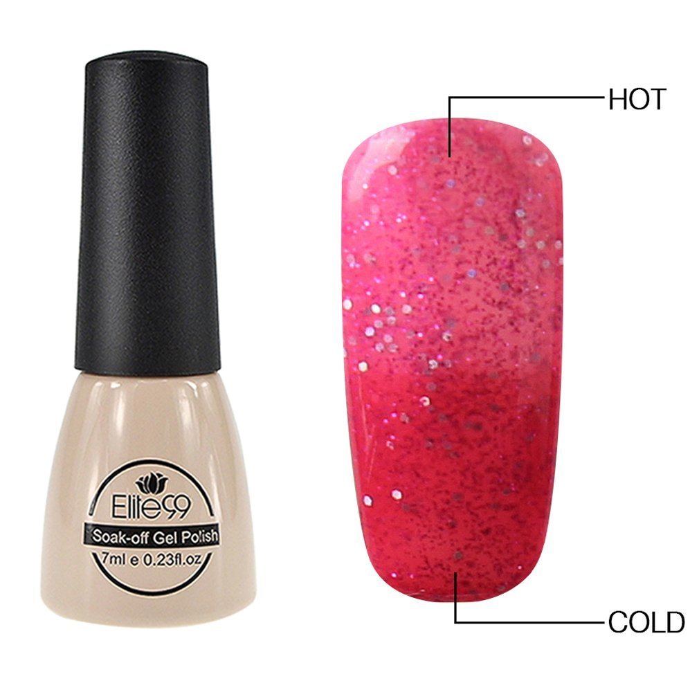 Elite99 Thermal Temperature Color Changing Gel Nail Polish Soak Off UV LED Nail Lacquer 7ml - 5739
