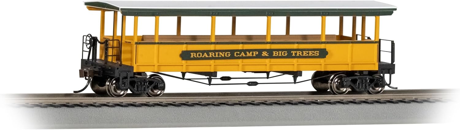 Bachmann Trains - Open Sided Excursion Car - Roaring Camp and Big Trees - HO Scale