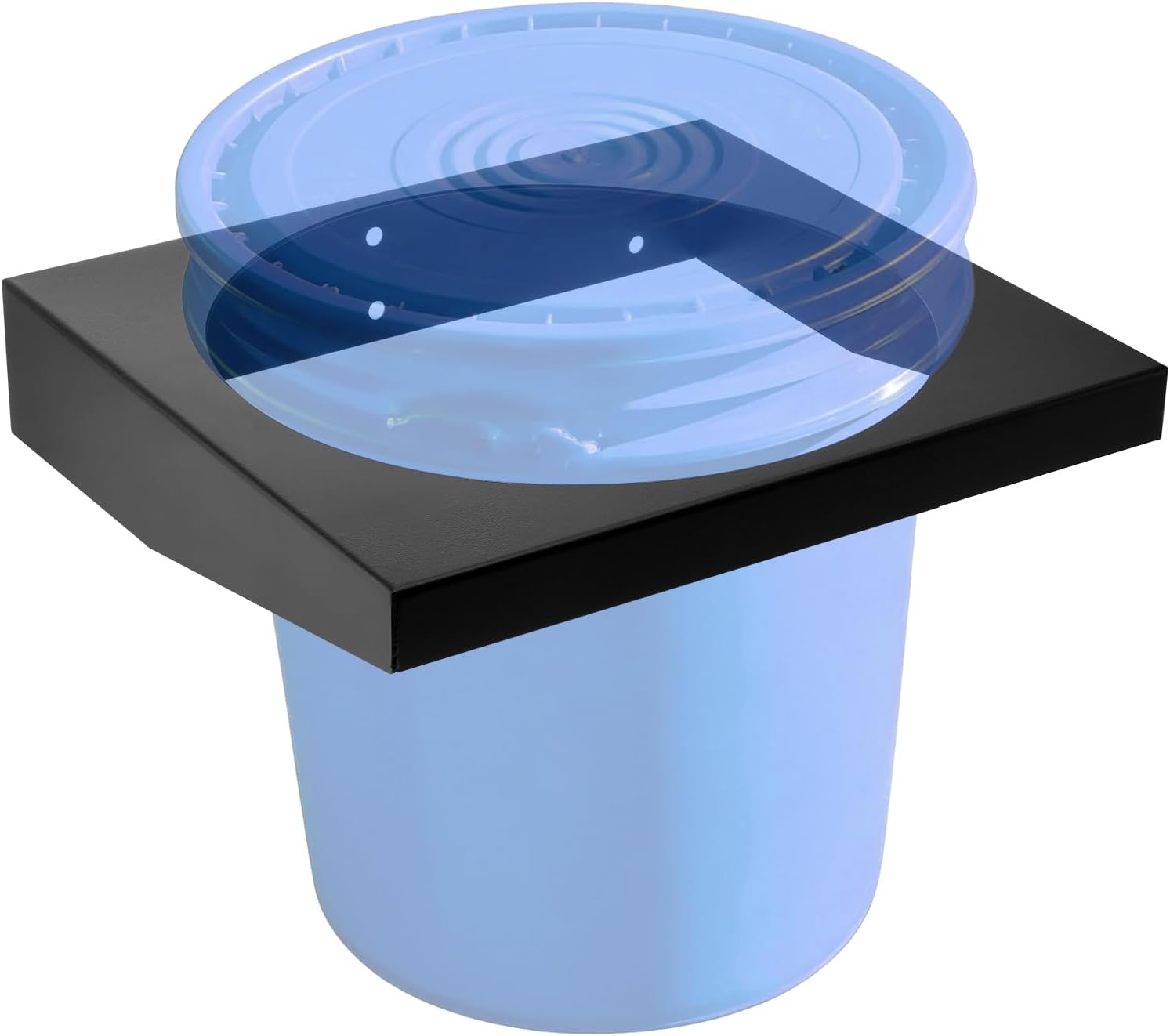 SPARKWHIZ 5 Gallon Bucket Bracket for Race Trailer, Garage, Shop, Enclosed Trailer, Toy Hauler, 11.5" ID