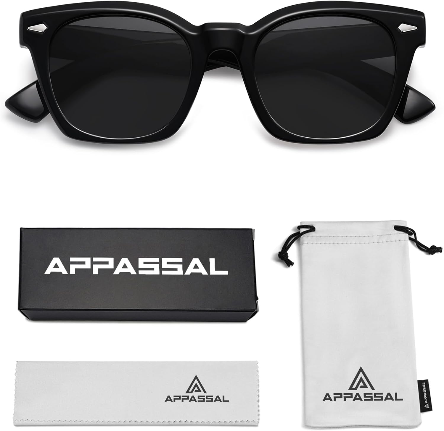 Retro Polarized Square Sunglasses for Women Mens Rectangle Sunnies AP3723 - Image 5