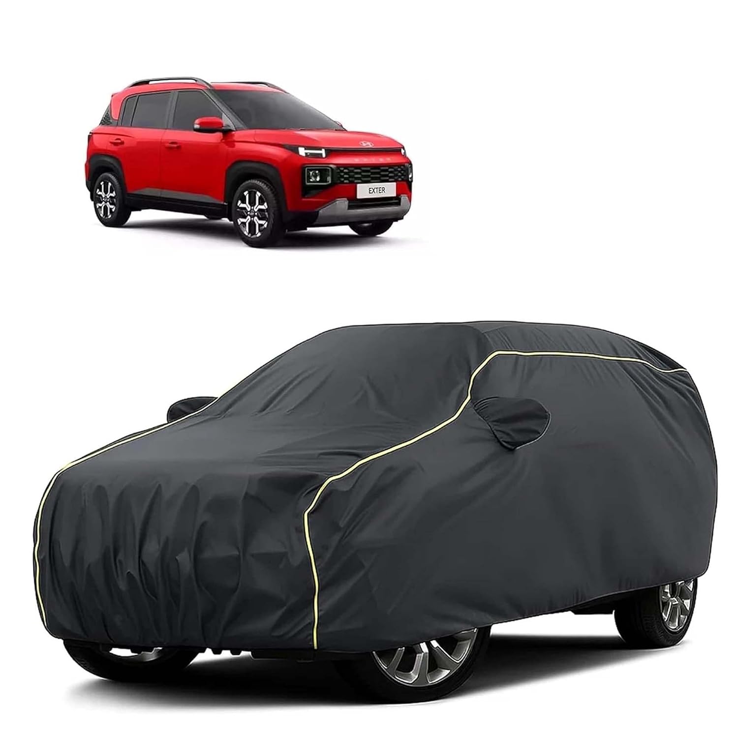 Sulfar 100% Water Resistant Car Body Cover Compatible with Mirror for at ₹484 – Amazon