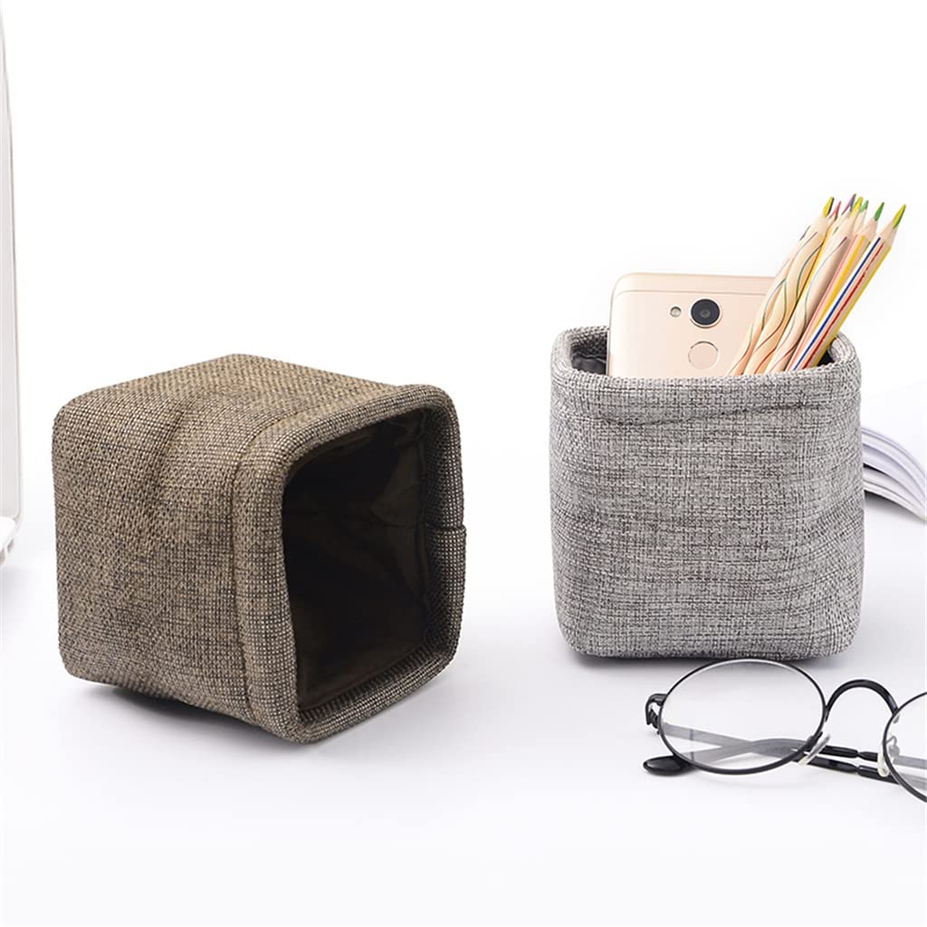 Kreatywny prosty mini materiałowy obsadka do pióra artykuły papiernicze organizer do ołówków na biurko akcesoria biurowe artykuły papiernicze (C jeden rozmiar)