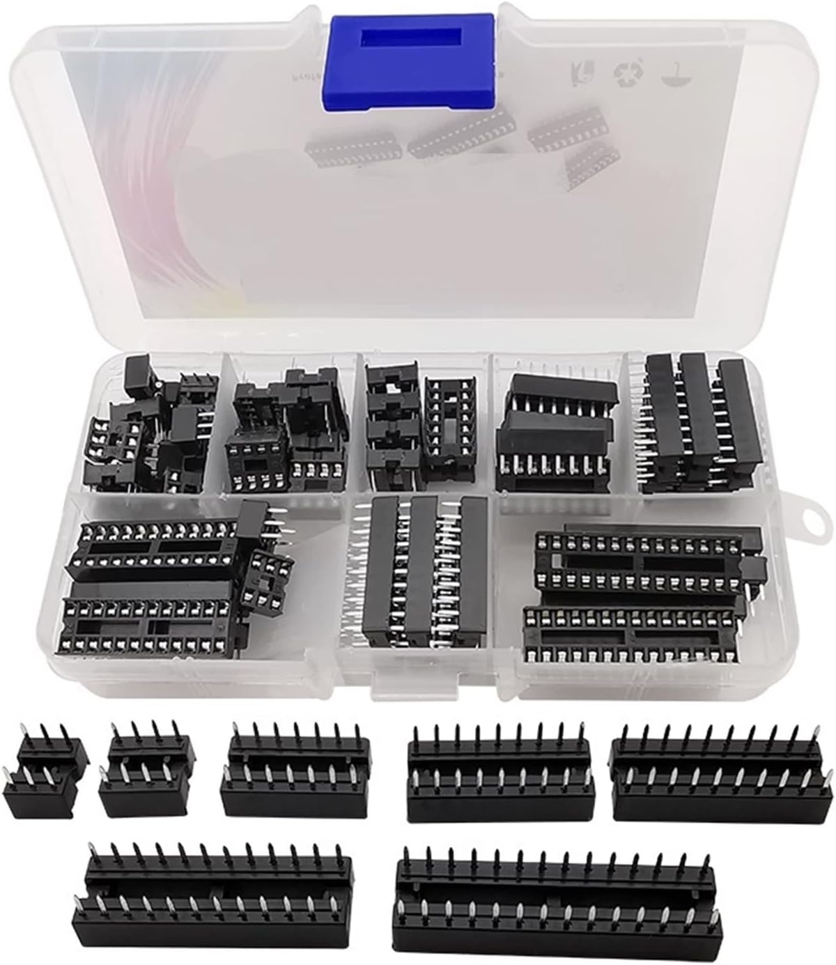 JadeBamboo Jialan Store 66Pcs/Box 2.54mm Pitch DIP IC