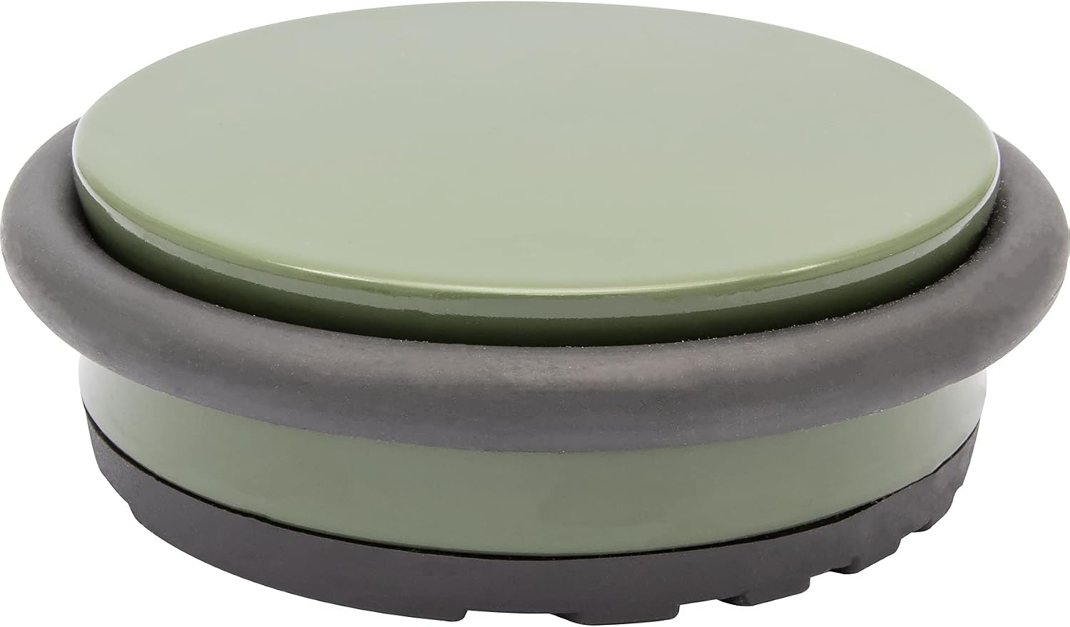Wagner Doorstop Big Disk Color Green, diameter 98 x 30 mm, grün, Premium Buffer Made of Coated Industry Steel