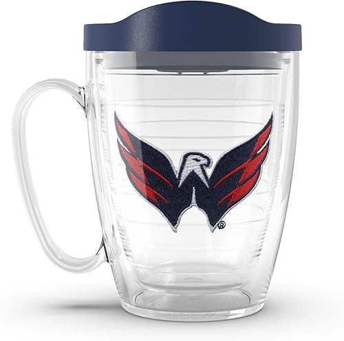 Miniatura 22 de Tervis Vaso aislado de doble pared NHL Pittsburgh Penguins hecho en Estados Unidos mantiene las bebidas frías y calientes, 16 onzas, taza, logotipo