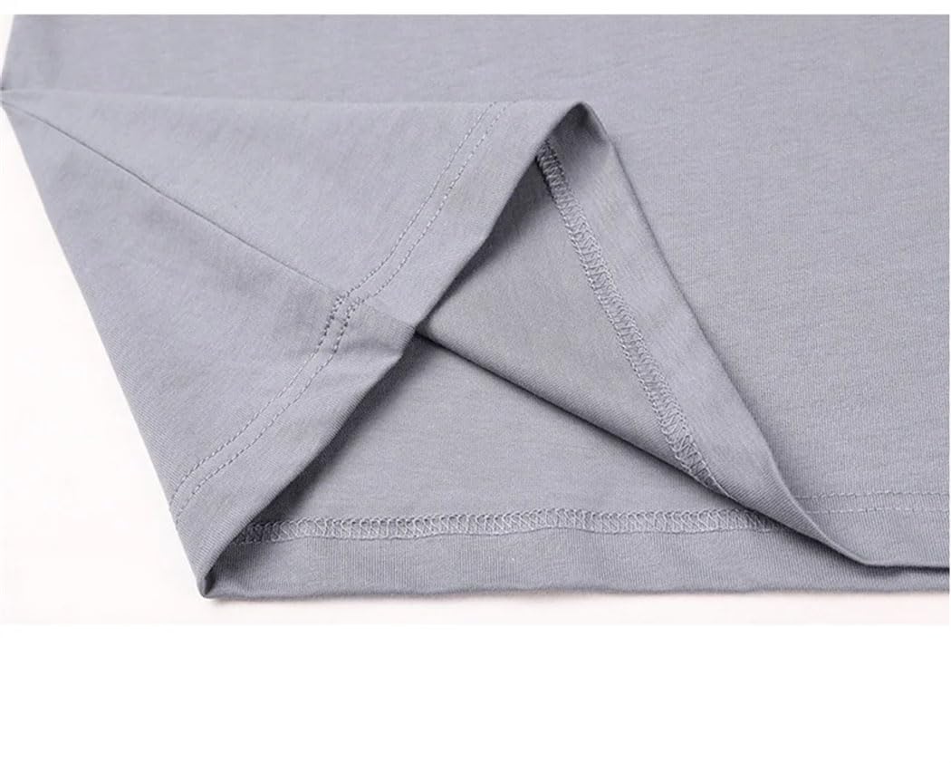 Męskie t-shirty bawełniane męskie z dekoltem w serek koszulki topy dekolt w serek jednolity kolor koszule męskie z krótkim rękawem