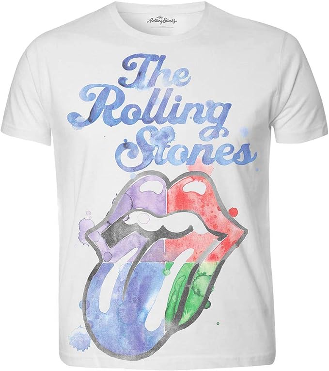 Rockoff The Rolling Stones Watercolour Tongue with Sublimation Printing  T-Shirt, Bianca, S Uomo : Rolling Stones - the: Amazon.it: Abbigliamento