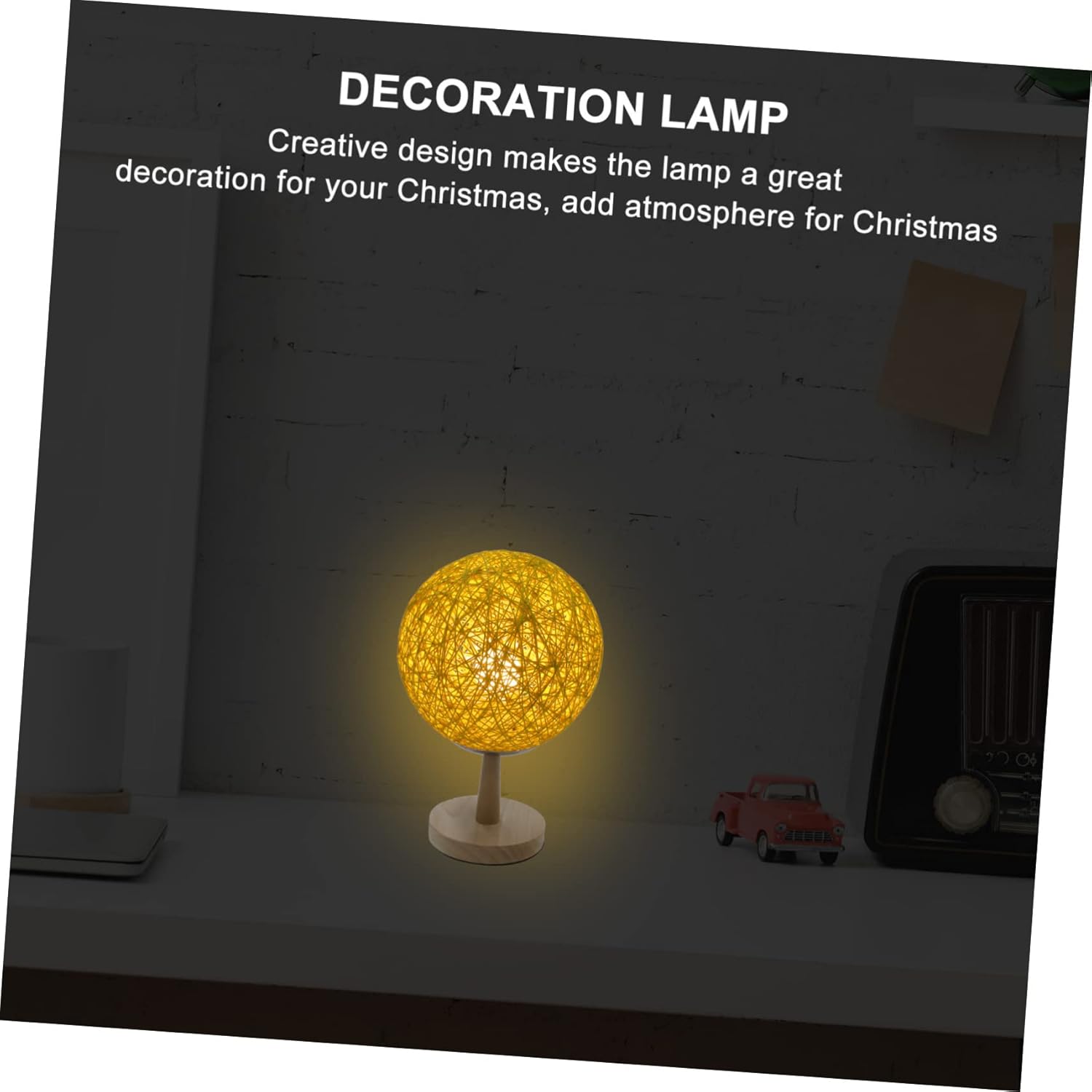 NUOBESTY 1set Creative Rattan Led Night Light for Boys and Girls Unique Desktop Table Lamp for Bedroom Living Room and Study Charming Decorative Accent for Rooms and Holiday Celebrations
