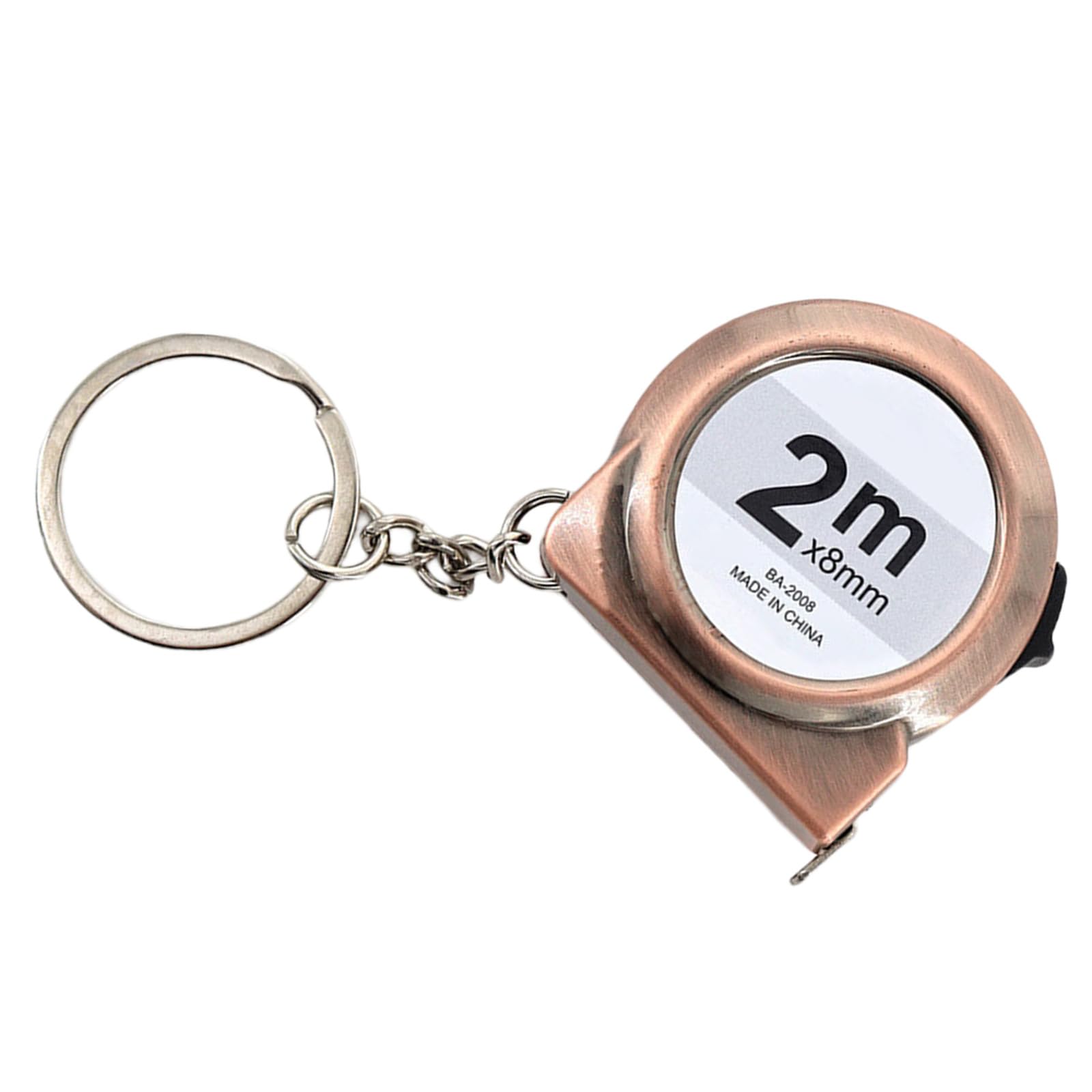 Lightweight 40g Pocket Sized 2 Meter Tape Measure with Keychain ABS Carbon Steel Construction for Various Measuring Need Keychain Ruler for Furniture Measurement