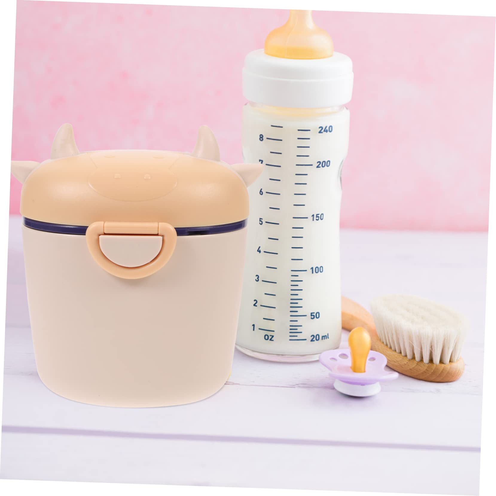 HEMOTON Dispensers Compact Milk Powder Dispenser Reusable Container Travel Container Sealed and Leak-Proof Design