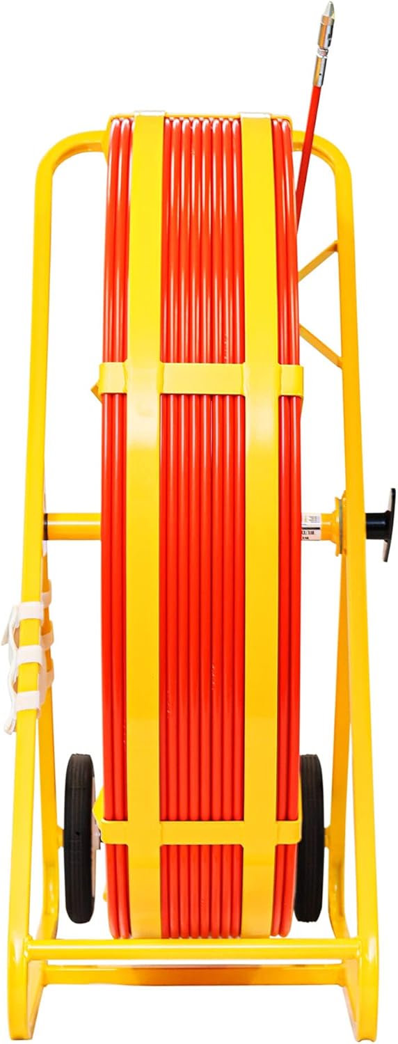 Jameson 11-38-600M Big Buddy Electrical Fish Tape Duct Rodder with 600 Feet of 1/2-inch Fiberglass Rod Marked Every 5 Feet