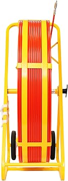 Jameson 11-38-600M Big Buddy Electrical Fish Tape Duct Rodder with 600 Feet of 1/2-inch Fiberglass Rod Marked Every 5 Feet