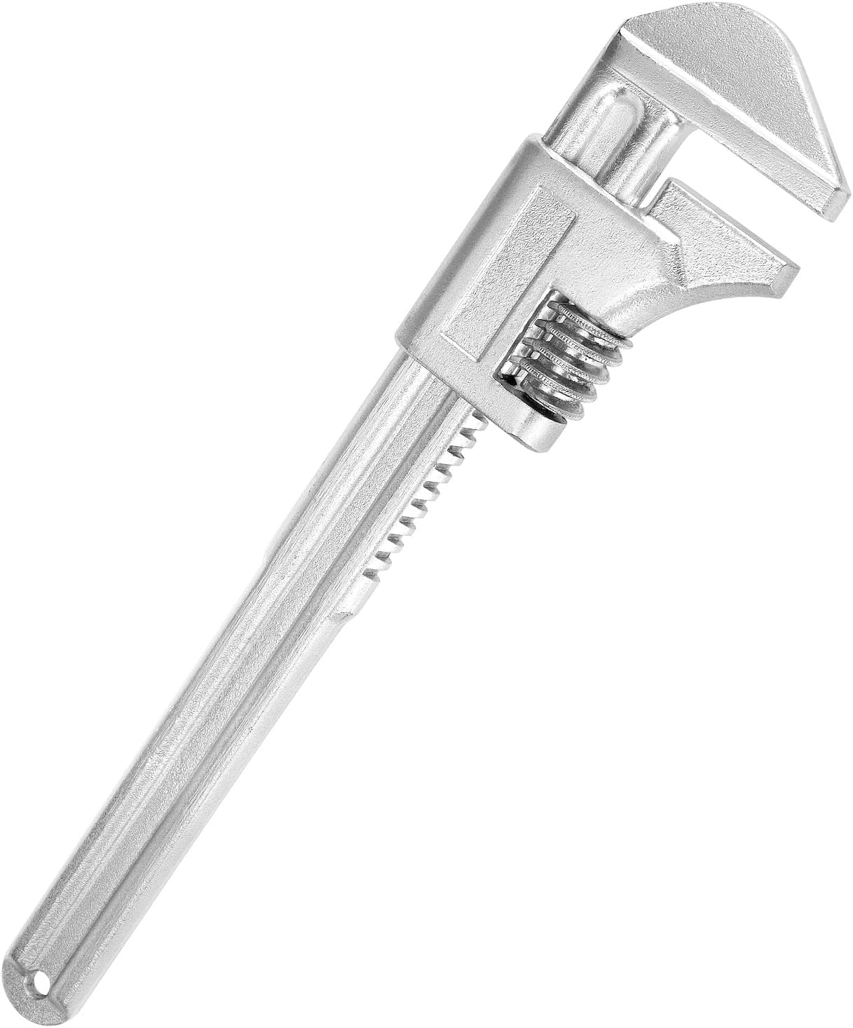 QWORK 15" Automotive Wrench - Adjustable Chrome-Plated Tool for for Plumbers, Pipe, Home, Auto Repair