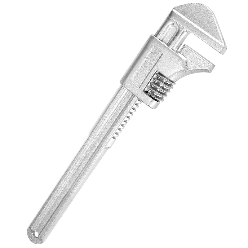 Chave para Tubos Ajustável QWORK de 38,1 cm em Aço-Ferramenta com Acabamento Cromado QS16543