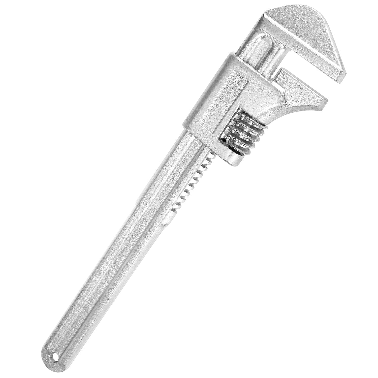 QWORK Clé à molette 38,1 cm – Outil chromé réglable pour plomberie, tuyau, maison, réparation automobile