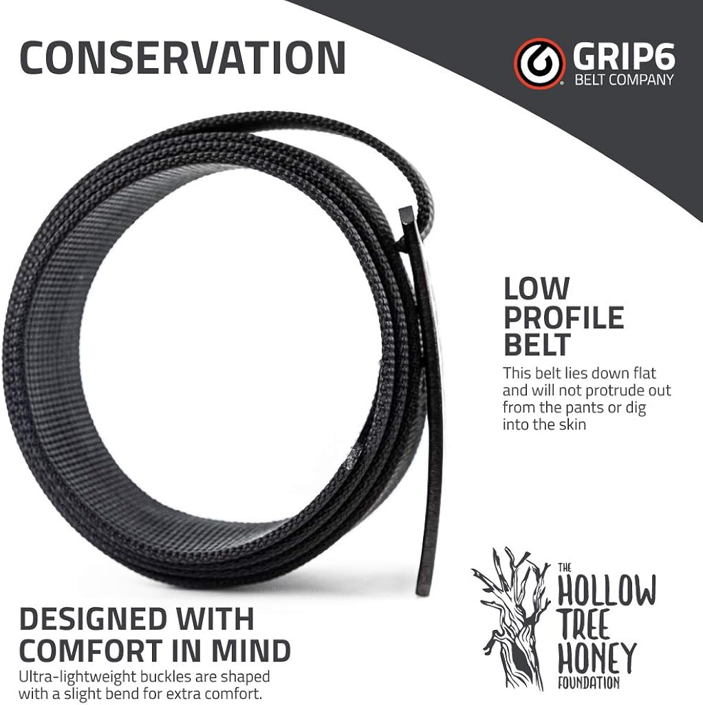 Miniatura 3 de GRIP6 Cinturones de malla de panal para hombres y mujeres cinturón de nailon cinturón de golf fabricado en Estados Unidos