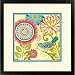 Dimensions 73-91615 Patterned Bird and Flowers Paint by Numbers for Adults 11'' W x 11'' L