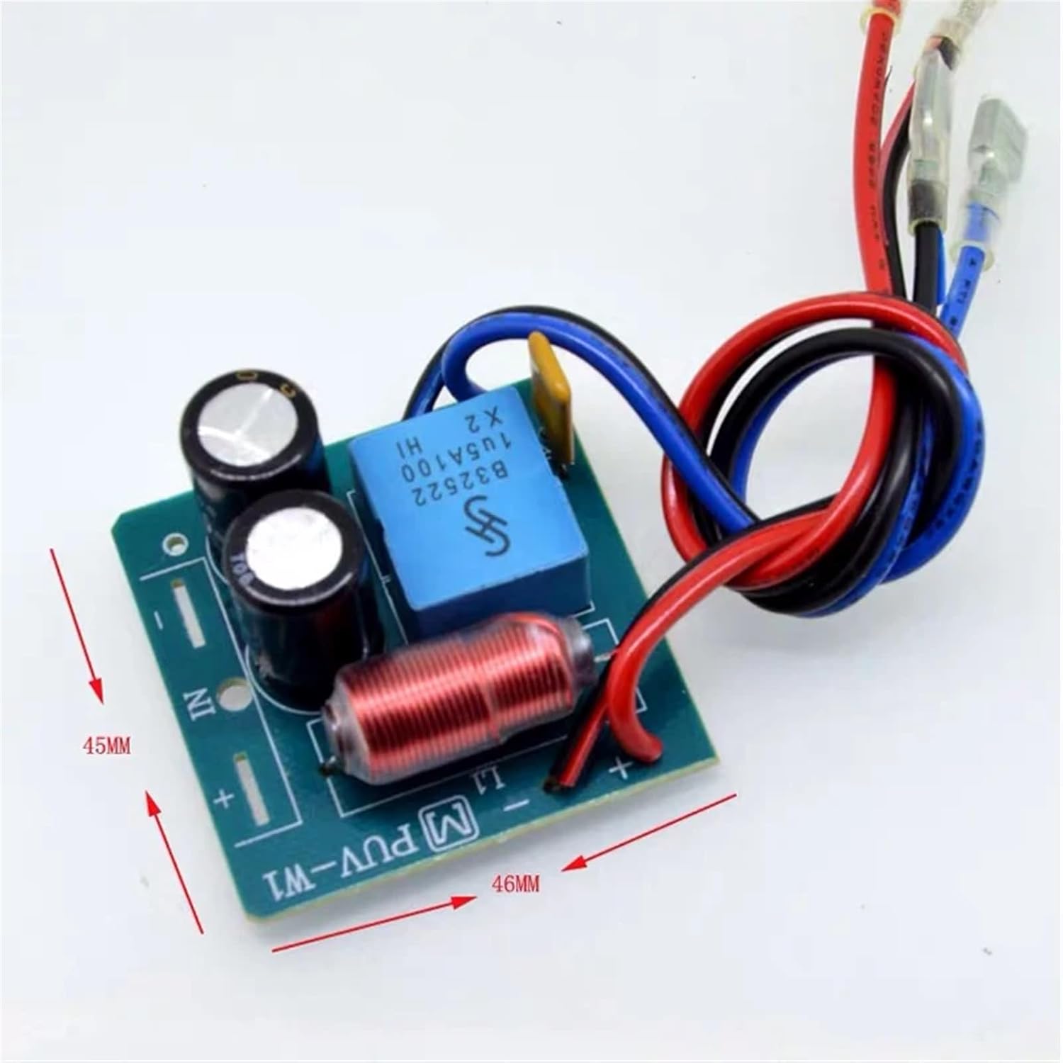 2PCS 2 Way 60W HiFi Stereo Treable Bass Frequency Divider Home Theater for 2-4 Inch Speaker Audio Crossover Filters