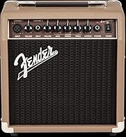 The Fender Acoustasonic 15 Combo Guitar Amp provides 15 watts of power, making it perfect for amplifying acoustic guitars and microphones; This portable amp delivers exceptional sound quality, reflecting Fender's renowned legacy of exceptional crafts...