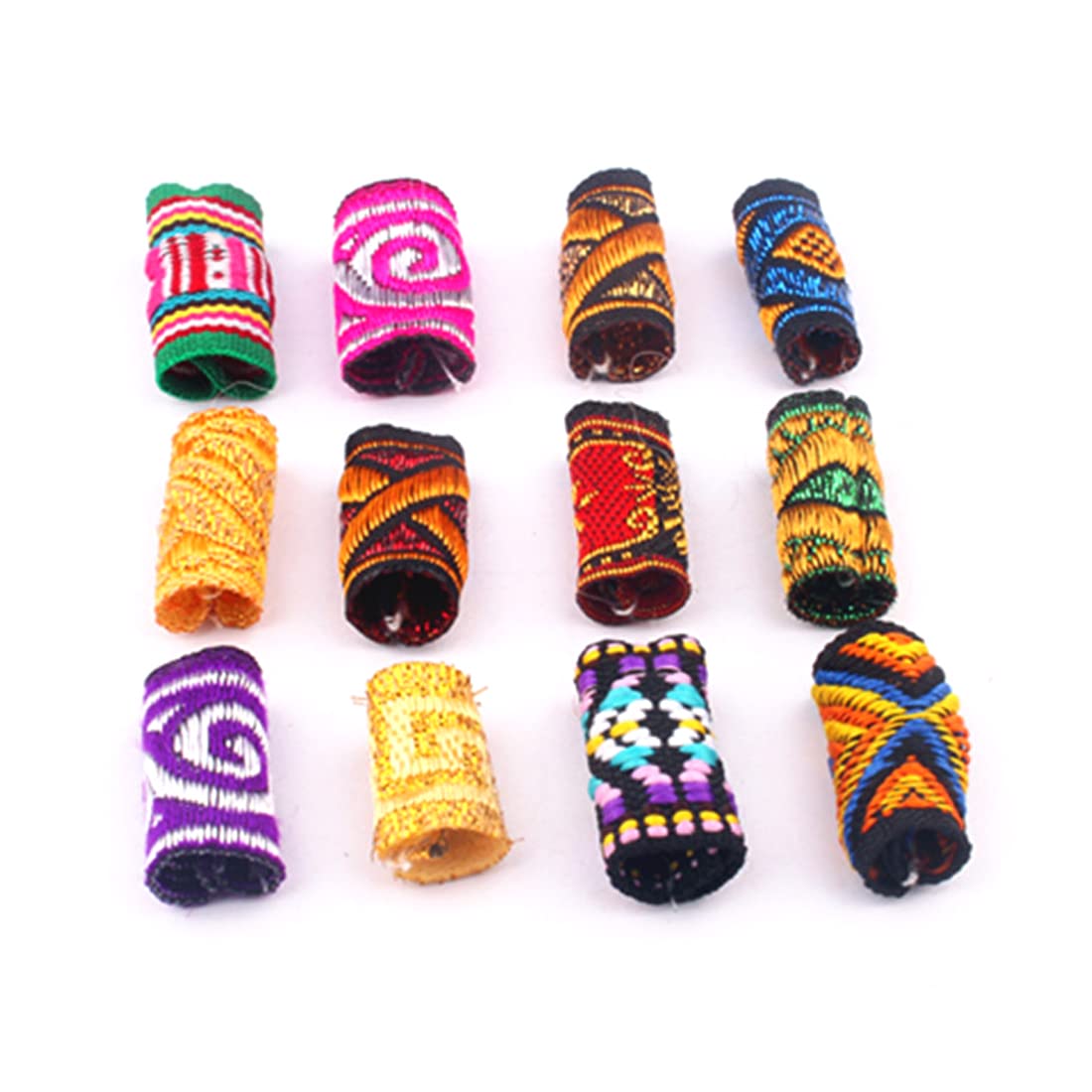 LEEQ dreadlocks sieraden, kleurrijke dreadlocks kralen - 24 stuks vlechten haar manchetten decoratieve dread haar manchetten accessoires voor dames en heren
