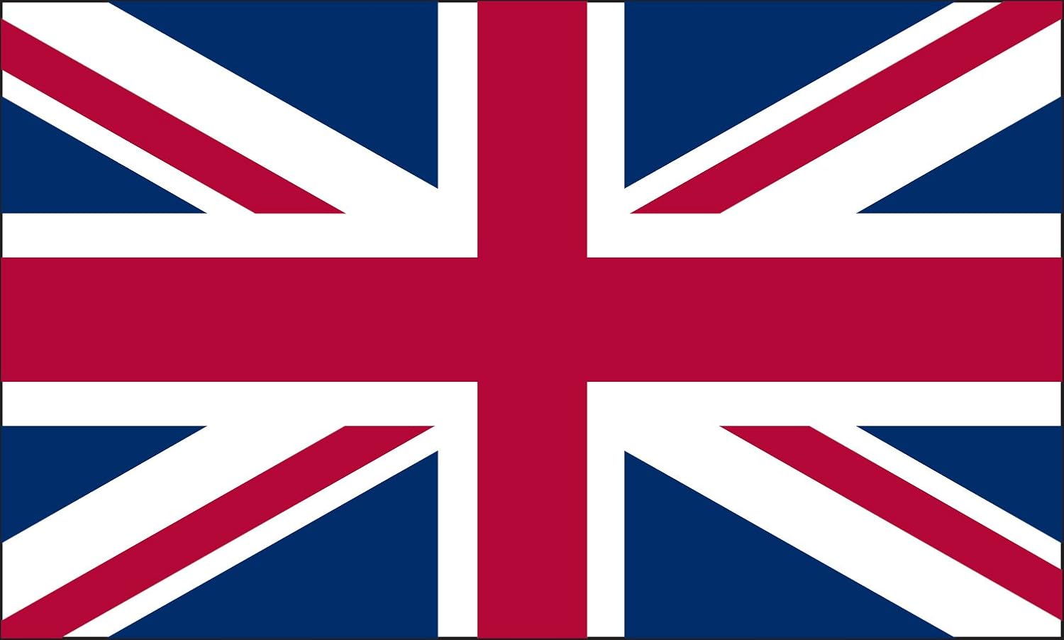 Valley Forge Flag 5-Foot by 8-Foot Nylon United Kingdom Flag