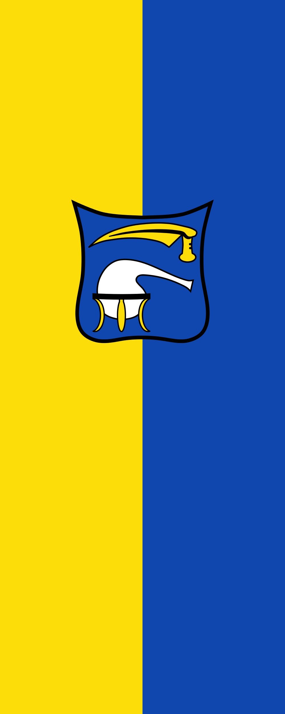 Drapeau Burgkirchen a.d.Alz format portrait géant de 3.5m² pour mât