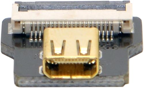 Vista 86 de chenyang Grosor 0.012 in Paso 0.020 in 20Pin Cinta Flexible Cable plano 1.64FT/0.5M para conector HDMI, Raspberry Pi, GoPro, Mini Display, Dron