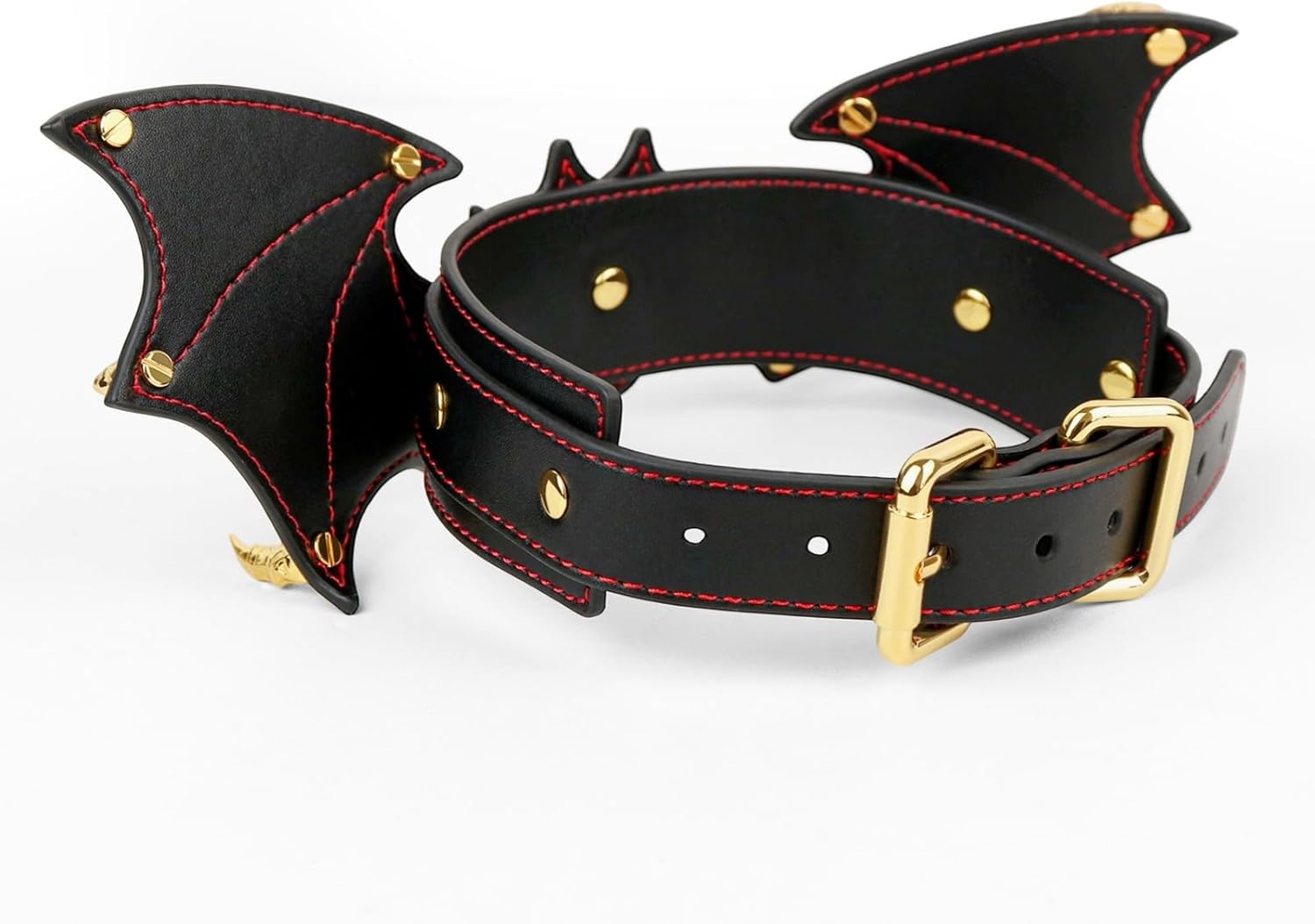 Adjustable Bdsm Bondage Restraint Harness Necklace Collar Neck, Leather Bondage Gear & Accessories Metal Adult Sex Toy - Gold